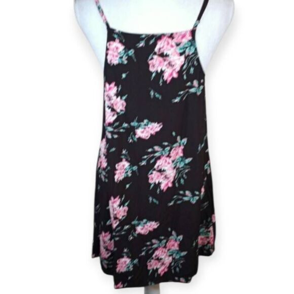 VANS BLACK & PINK FLORAL DRESS SZ.S EUC. - Picture 6 of 7